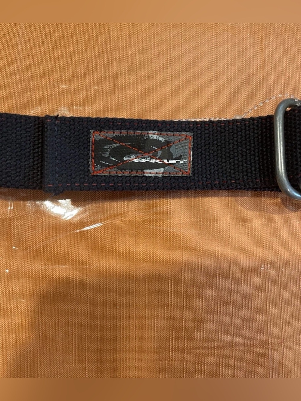 Vintage Oakley Belt 2.0 Webbed NEW With Tags Black/Navy Blue L/XL Skater Y2K - Picture 2 of 7